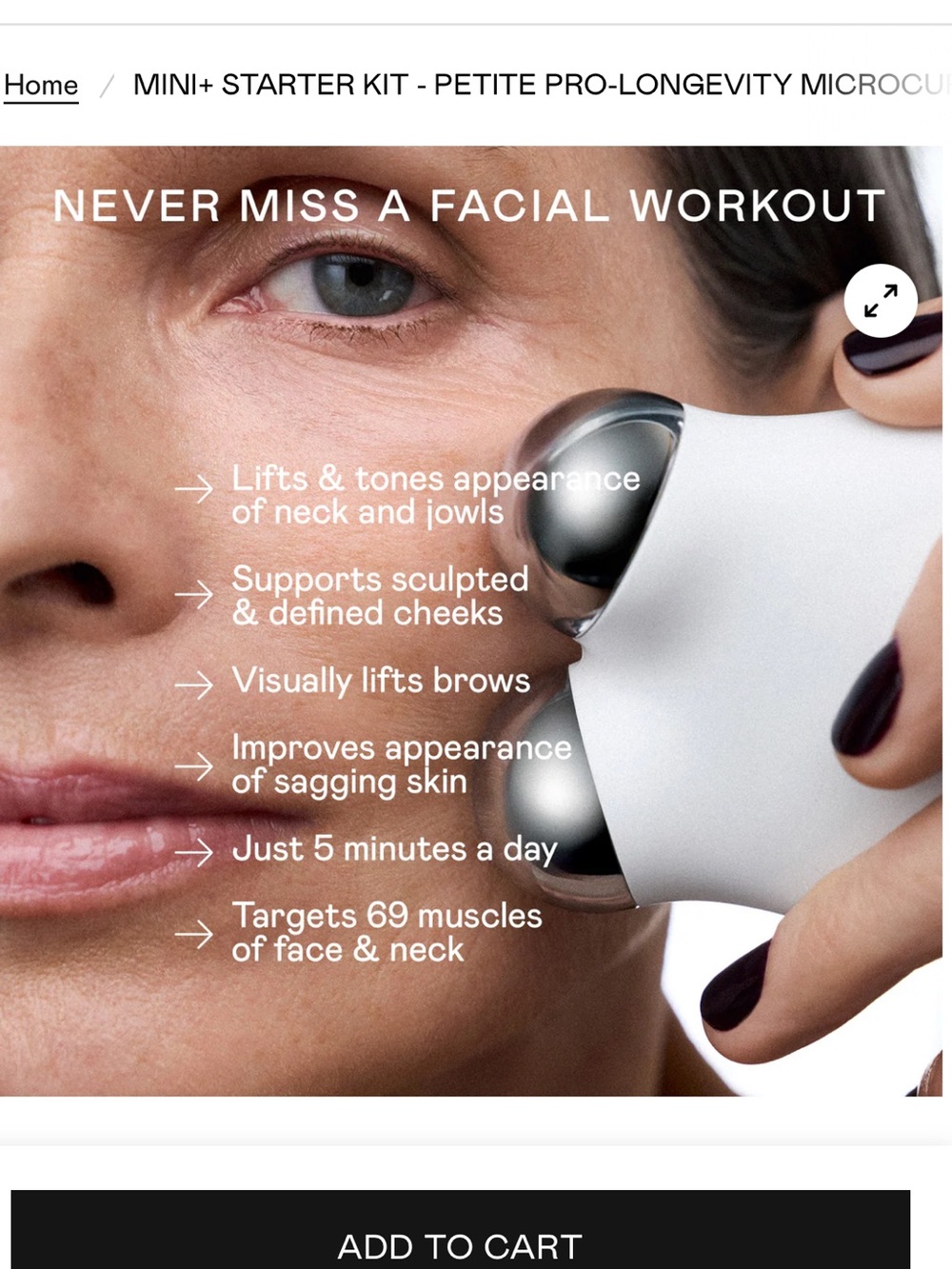 NuFACE White Facial Toning Device & Skincare Set - White - Picture 2 of 4